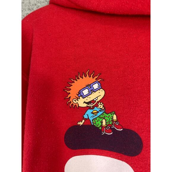 FILA x Rugrats‎ Men's Red Graphic Hoodie Size S Pullover Pocket - Picture 6 of 11